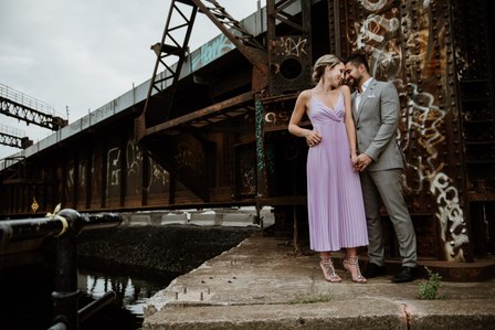 Wedding photographer in Montreal, prewedding engagement photographer, Basin Peel Montreal, Urban couple’s portrait session