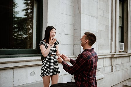 John KOO Photography; Montreal surprise proposal photography; Montreal wedding Photographer; Proposal photographer; She said yes; Teresa and Kevin's Montreal surprise proposal photographer; surprise proposal photography Old Montreal