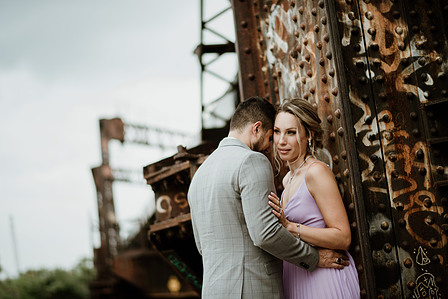 Wedding photographer in Montreal, prewedding engagement photographer, Basin Peel Montreal, Urban couple’s portrait session
