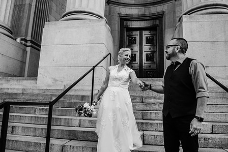 Chateau Ramezay wedding venue photo Montreal, Courtyard wedding. Montreal wedding photographer, Melanie and Robert's Montreal elopement photographer. Melanie and Robert's Montreal wedding, Montreal Wedding Photography.
