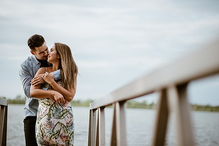 Montreal Engagement Photographer, Montreal wedding Photographer, Kim and Marc Olivier's engagement shoot; Montreal Engagement Photo, RécréoParc, Sainte-Catherine, QC, Sunset engagement photo; MTL engagement photo by the water