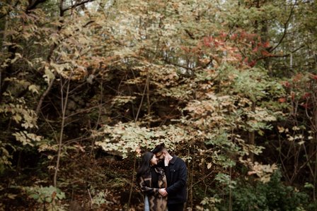 Montreal surprise proposal photographer; Surprise marriage proposal photographer MTL; Chalet du Mont Royal surprise proposal; Harleen and Mehtab's Montreal marriage proposal; John KOO Photography; Kondiaronk Belvedere surprise proposal photographer