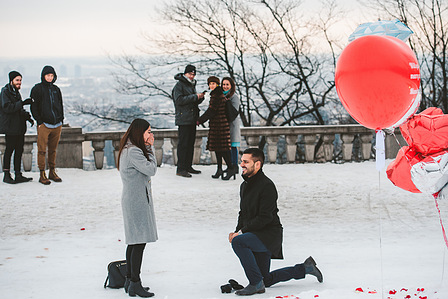 Montreal surprise proposal photographer; Montreal engagement photographer; Montreal wedding photographer