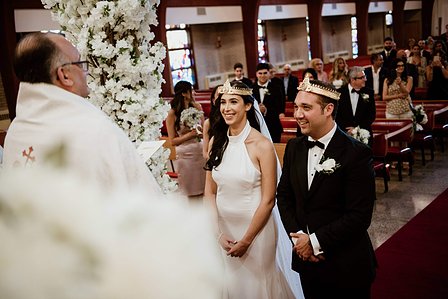 Montreal wedding Photographer;  Saint Ephrem Syriaque Catholique Laval wedding; Natacha and Jim's wedding; Old Montreal wedding photo; Syrian church wedding; Église St-Ephrem; John KOO Photography