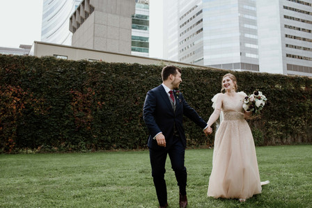 Corinne and Maxime's wedding; John KOO Photography; Les Enfants Terribles MTL wedding; Montreal Jewish wedding photographer; Montreal wedding Photographer; Old Montreal wedding portraits; Square Victoria wedding photos
