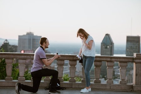 Montreal Proposal photographer; Montreal Surprise proposal photographer; Montreal wedding Photographer