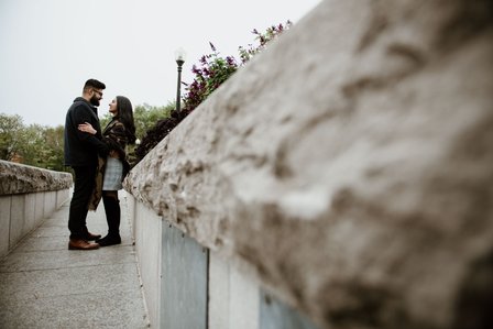 Montreal surprise proposal photographer; Surprise marriage proposal photographer MTL; Chalet du Mont Royal surprise proposal; Harleen and Mehtab's Montreal marriage proposal; John KOO Photography; Kondiaronk Belvedere surprise proposal photographer