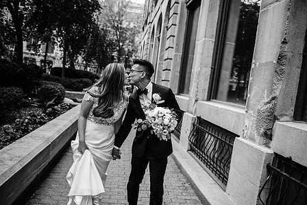 Montreal wedding Photographer; Montreal wedding photo; Carrie Ma officiant; Charlotte Flannery MUA hair stylist; FSEV wedding officiant; Jamie and Newton's wedding; John KOO Photography; Kristina Chan desserts; Longueuil wedding; Oxide design florist