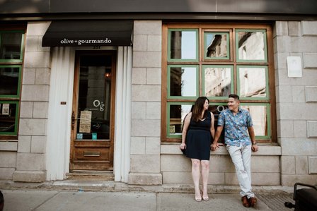 Montreal wedding Photographer, Bassin Peel engagement photo, Farine Five Roses Montreal engagement photo, Old Montreal Engagement Photo, Montreal Engagement Photo, Montreal Pre-Wedding photographer, Mandy and Nate’s MTL engagement photographer