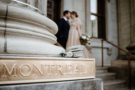 Corinne and Maxime's wedding; John KOO Photography; Les Enfants Terribles MTL wedding; Montreal Jewish wedding photographer; Montreal wedding Photographer; Old Montreal wedding portraits; Square Victoria wedding photos