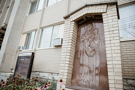 Montreal baptism photographer, Montreal Catholic Church baptism, Paroisse Consolata Mtl baptism, Our Lady of Consolation church baptism, Montreal family events photographer