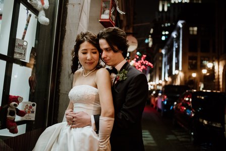 Montreal Wedding photographer, Hotel Nelligan wedding, Old Montreal wedding, MTL wedding photo, American Japanese wedding, Winter wedding