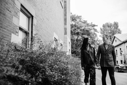 Adrien Bochereau and Vivien Gaumand; Fall Autumn photo shoot; Jessica and Chris's Montreal engagement photographer; John KOO Photography; L'ombre des Cosmos; Louis-Guy Roy; Montreal Pre-Wedding photographer; Montreal wedding Photographer; Old Montreal por
