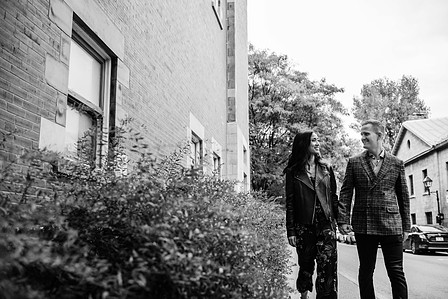 Adrien Bochereau and Vivien Gaumand; Fall Autumn photo shoot; Jessica and Chris's Montreal engagement photographer; John KOO Photography; L'ombre des Cosmos; Louis-Guy Roy; Montreal Pre-Wedding photographer; Montreal wedding Photographer; Old Montreal por