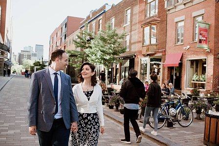 Montreal wedding Photographer, Old Montreal Engagement Photo, Camellia Sinensis, Montreal Engagement Photo, Montreal Pre-Wedding photographer, Gohar and Kosta's MTL engagement photographer