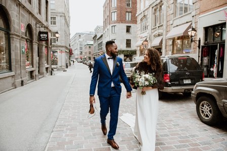 Montreal Wedding photographer, William Gray Hotel wedding, Old Montreal wedding, Intimate wedding, interracial marriage, winter wedding, first look, JohnKOOphotography