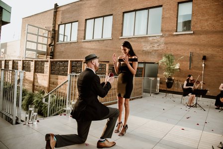 Be Elegant event planning; Hotel Place D'Armes Montreal;  Montreal Proposal photographer; Montreal Proposal photography; Montreal Surprise proposal photographer; Montreal wedding photographer; Viola Dolce Montreal
