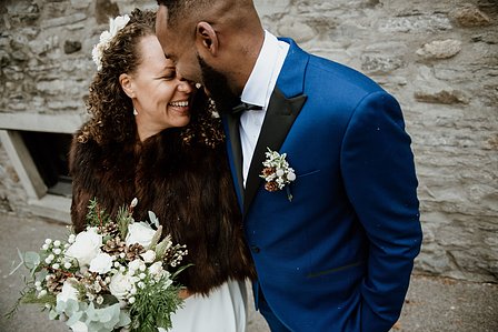 Montreal Wedding photographer, William Gray Hotel wedding, Old Montreal wedding, Intimate wedding, interracial marriage, winter wedding, first look, JohnKOOphotography