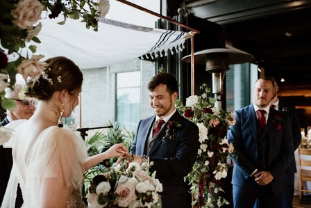 Corinne and Maxime's wedding; John KOO Photography; Les Enfants Terribles MTL wedding; Montreal Jewish wedding photographer; Montreal wedding Photographer; Old Montreal wedding portraits; Square Victoria wedding photos