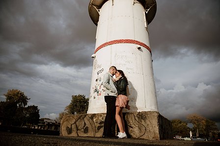Montreal Engagement Photographer, Montreal wedding Photographer, engagement portraits MTL, Elftheria and Ricky's engagement shoot, John KOO Photography, Lachine Lighthouse engagement photos