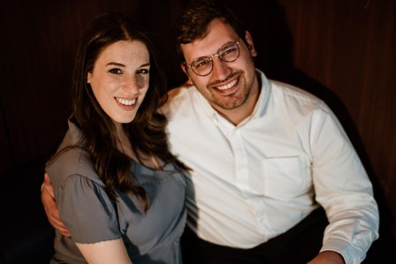 Old Montreal Engagement Photo, Montreal Engagement Photo, Montreal Pre-Wedding photographer, Montreal wedding Photographer, Danielle and Andrew's MTL engagement photographer, Tommy Cafe Montreal, Le Petit Dep Montreal