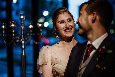 Corinne and Maxime's wedding; John KOO Photography; Les Enfants Terribles MTL wedding; Montreal Jewish wedding photographer; Montreal wedding Photographer; Old Montreal wedding portraits; Square Victoria wedding photos