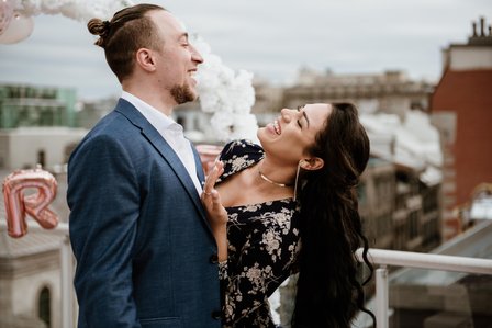 Hotel Saint Sulpice Montreal; Montreal Proposal photographer; Montreal Proposal photography; Montreal Surprise proposal photographer; Montreal wedding photographer; Meggy and Satnislav’s surprise proposal, Old Montreal surprise proposal photo