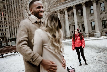 Biana Rosa singer; Ed Sheeran Perfect cover; John KOO Photography; Leon Bridges Beyond cover; MTL surprise marriage proposal photo; Montreal Surprise proposal photographer; Nelligan hotel reception venue; Notre Dame Basilica surprise proposal; Old MTL