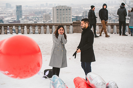 Montreal surprise proposal photographer; Montreal engagement photographer; Montreal wedding photographer