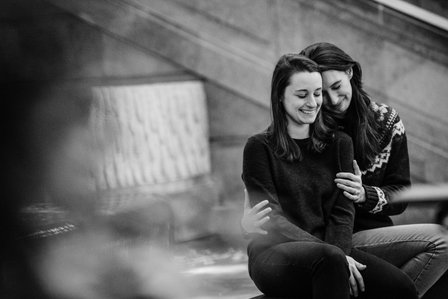 Montreal surprise proposal photographer, LGBTQ+ surprise proposal in Montreal, Old Montreal surprise proposal, destination surprise proposal, World trade centre proposal