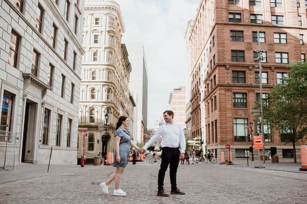 Old Montreal Engagement Photo, Montreal Engagement Photo, Montreal Pre-Wedding photographer, Montreal wedding Photographer, Danielle and Andrew's MTL engagement photographer, Tommy Cafe Montreal, Le Petit Dep Montreal