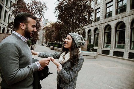 Montreal surprise proposal photographer, Montreal engagement photographer, Montreal wedding Photographer, Old Montreal surprise proposal, Raheel and Tayeba's Montreal surprise proposal, destination surprise proposal photographer