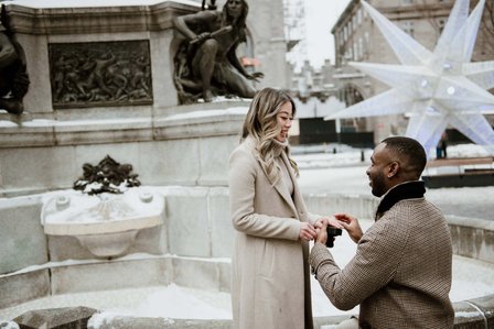 Biana Rosa singer; Ed Sheeran Perfect cover; John KOO Photography; Leon Bridges Beyond cover; MTL surprise marriage proposal photo; Montreal Surprise proposal photographer; Nelligan hotel reception venue; Notre Dame Basilica surprise proposal; Old MTL