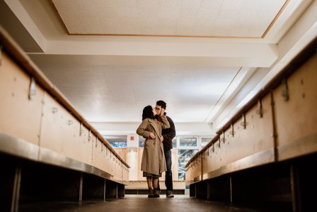 Beaver Lake Montreal portrait session; Beaver Lake pre-wedding photography; Engagement photo in Montreal; F & T's Montreal engagement photographer; John KOO Photography; engagement portraits MTL photography