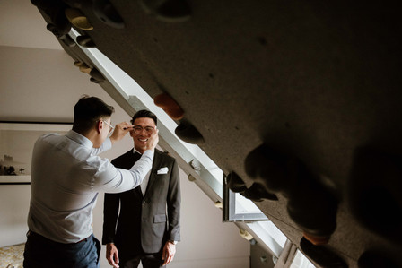 Montreal wedding Photographer; Montreal wedding photo; Carrie Ma officiant; Charlotte Flannery MUA hair stylist; FSEV wedding officiant; Jamie and Newton's wedding; John KOO Photography; Kristina Chan desserts; Longueuil wedding; Oxide design florist