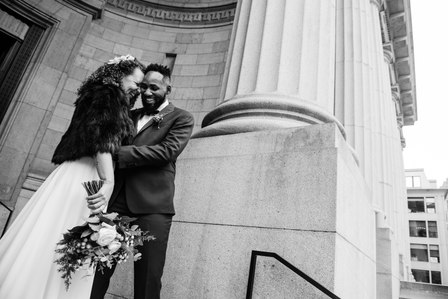 Montreal Wedding photographer, William Gray Hotel wedding, Old Montreal wedding, Intimate wedding, interracial marriage, winter wedding, first look, JohnKOOphotography