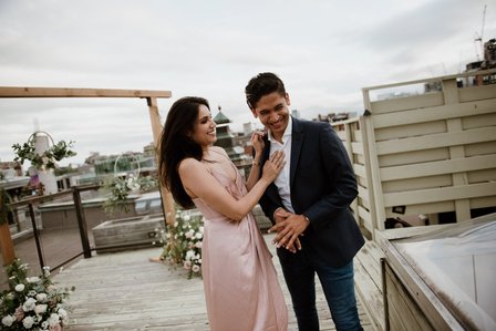 Mehreen and Animesh's surprise proposal; Montreal Proposal photographer; Montreal Surprise proposal photographer; Old Montreal Surprise Proposal; She said yes; Will You Marry Me