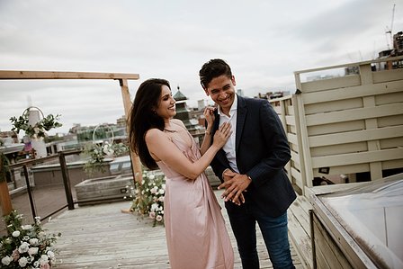 Mehreen and Animesh's surprise proposal; Montreal Proposal photographer; Montreal Surprise proposal photographer; Old Montreal Surprise Proposal; She said yes; Will You Marry Me