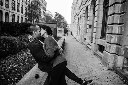 John KOO Photography; Marriage proposal MTL photo; Montreal Surprise proposal photographer; Old Montreal Surprise Proposal; Preet and Danny's Montreal surprise proposal photographer