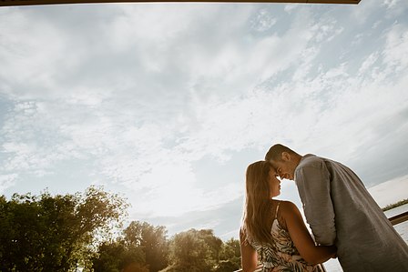Montreal Engagement Photographer, Montreal wedding Photographer, Kim and Marc Olivier's engagement shoot; Montreal Engagement Photo, RécréoParc, Sainte-Catherine, QC, Sunset engagement photo; MTL engagement photo by the water