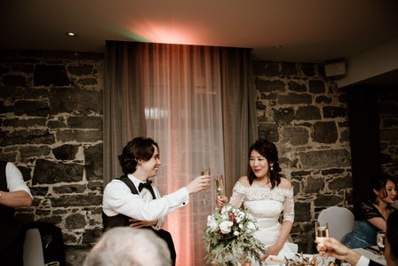 Montreal Wedding photographer, Hotel Nelligan wedding, Old Montreal wedding, MTL wedding photo, American Japanese wedding, Winter wedding