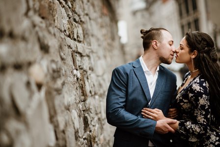 Hotel Saint Sulpice Montreal; Montreal Proposal photographer; Montreal Proposal photography; Montreal Surprise proposal photographer; Montreal wedding photographer; Meggy and Satnislav’s surprise proposal, Old Montreal surprise proposal photo