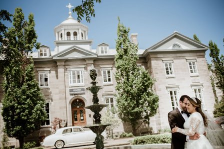 College Saint-Sacrement; John KOO Photography; Lebanese wedding Montreal; Miryana and Fawzi's wedding; Montreal wedding Photographer; Montreal wedding photo; Vieux Terrebonne wedding portraits; Zaffetna Entertainment