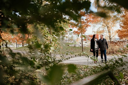 Fall Autumn photo shoot; John KOO Photography; Julianne and Marc's engagement shoot; Lachine Canal; Montreal Engagement Photographer; Sunset Montreal; Sunset engagement photo; engagement photos