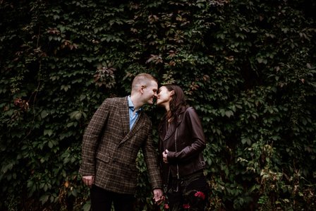 Adrien Bochereau and Vivien Gaumand; Fall Autumn photo shoot; Jessica and Chris's Montreal engagement photographer; John KOO Photography; L'ombre des Cosmos; Louis-Guy Roy; Montreal Pre-Wedding photographer; Montreal wedding Photographer; Old Montreal por