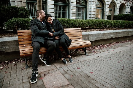 John KOO Photography; Marriage proposal MTL photo; Montreal Surprise proposal photographer; Old Montreal Surprise Proposal; Preet and Danny's Montreal surprise proposal photographer