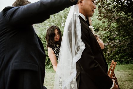 Montreal wedding Photographer; Montreal wedding photo; Carrie Ma officiant; Charlotte Flannery MUA hair stylist; FSEV wedding officiant; Jamie and Newton's wedding; John KOO Photography; Kristina Chan desserts; Longueuil wedding; Oxide design florist