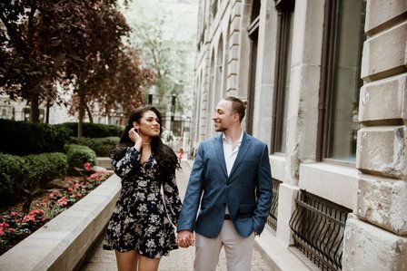 Hotel Saint Sulpice Montreal; Montreal Proposal photographer; Montreal Proposal photography; Montreal Surprise proposal photographer; Montreal wedding photographer; Meggy and Satnislav’s surprise proposal, Old Montreal surprise proposal photo