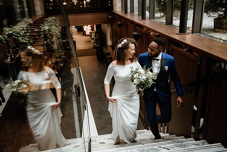 Montreal Wedding photographer, William Gray Hotel wedding, Old Montreal wedding, Intimate wedding, interracial marriage, winter wedding, first look, JohnKOOphotography