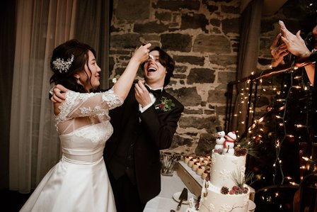 Montreal Wedding photographer, Hotel Nelligan wedding, Old Montreal wedding, MTL wedding photo, American Japanese wedding, Winter wedding